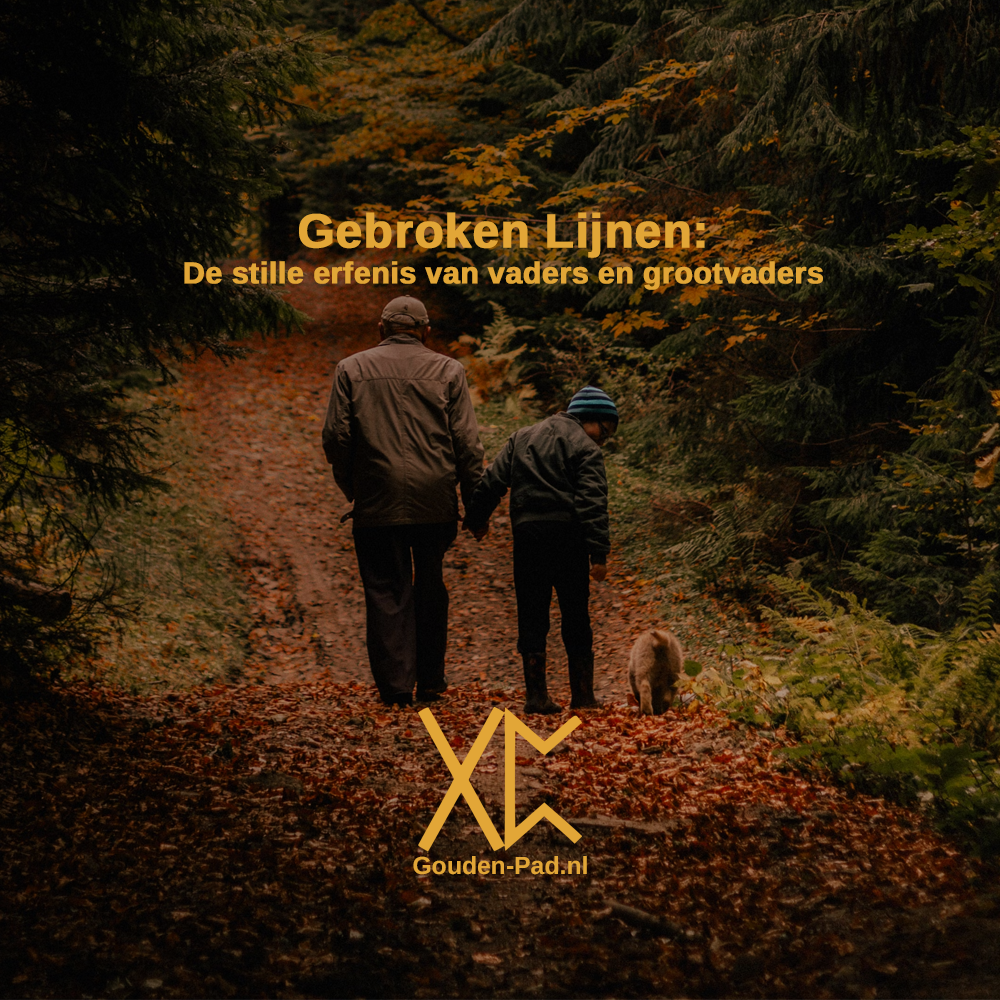 opa en kleinzoon wandelend