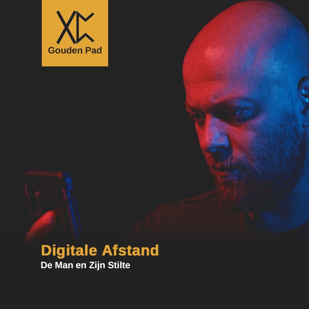Digitale Afstand: De Man en Zijn Stilte